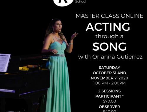 Master Class “Acting through a Song” with Orianna Gutierrez